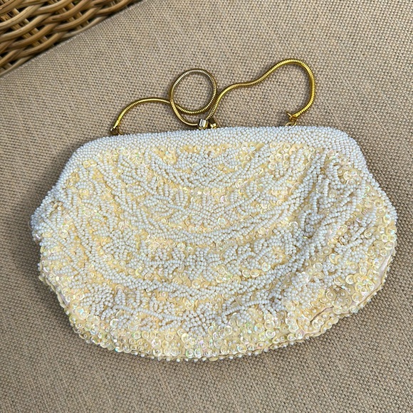 Evening clutch with sequins and pearls - Picture 2 of 6